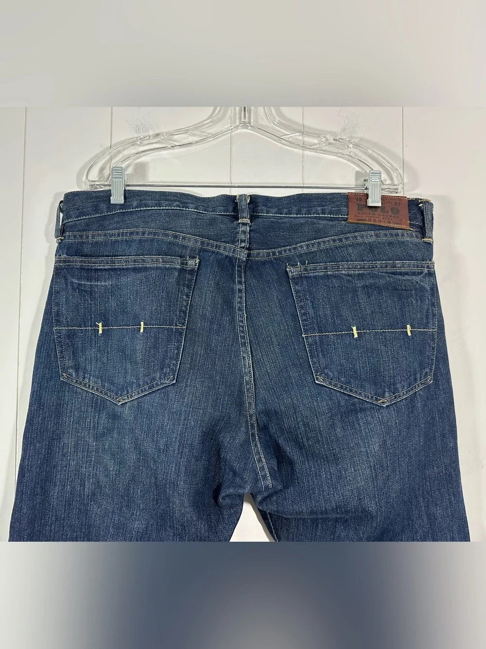 Ralph Lauren Polo Jean Co Size 36/30 Blue Classic Fit Relaxed Denim Blue Jeans